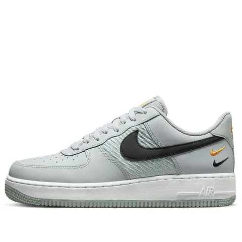 Nike Air Force 1 — Light Silver - Black - Orange