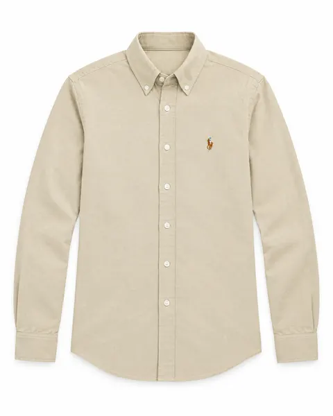 Ralph Lauren Oxford Shirt (Button Down) — Beige